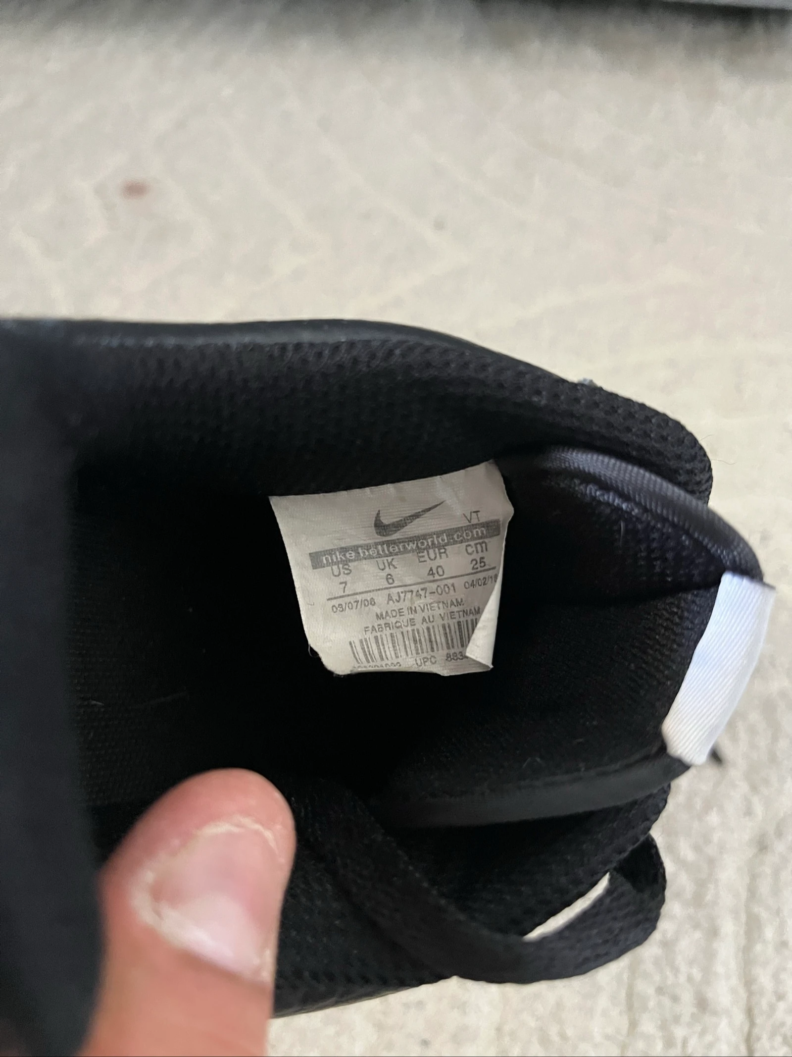Nike Air Force One sneakers Black Size 40 – photo 6